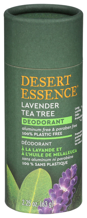 Desert Essence Lavender Tea Tree Deodorant 2.25 Oz