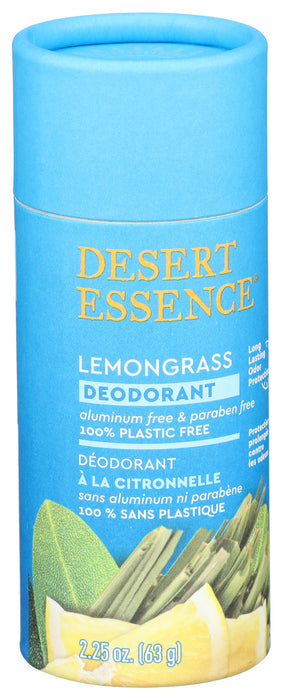 Desert Essence Deodorant Lemongrass 2.25 Oz