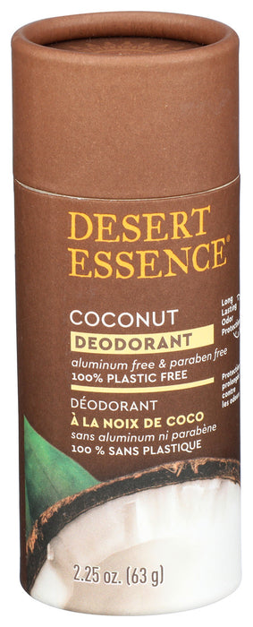 Desert Essence Deodorant Coconut 2.25 Oz