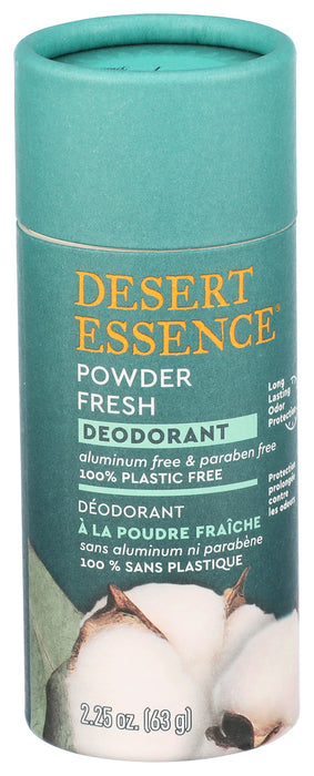 Desert Essence Deodorant Fresh Powder 2.25 Oz