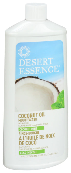 Desert Essence  Coconut Oil Mouthwash Coconut Mint  1 Each  16 Oz