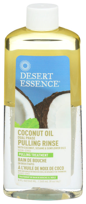 Desert Essence  Pulling Rinse With Coconut Sesame And Sunflower Oils  1 Each  8 Oz