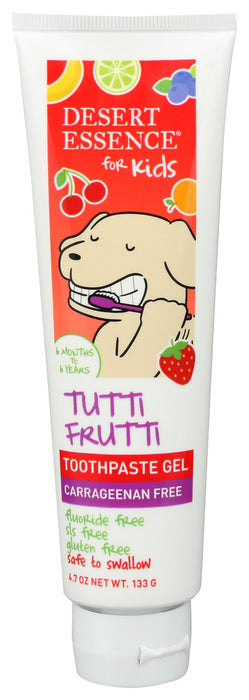 Desert Essence  Toothpaste Kids Tutti Frutti  1 Each  4.7 Oz