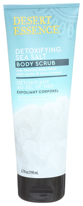 Desert Essence  Body Scrub Detoxifying Sea Salt  1 Each  6.7 Fl Oz