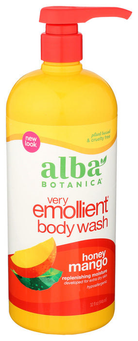 Alba Botanica Very Emollient Honey Mango Body Wash Bottle 1 Each 32 Oz