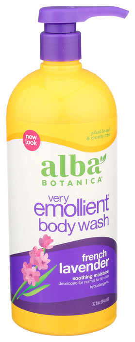 Alba Botanica Very Emollient French Lavender Body Wash 1 Each 32 Oz