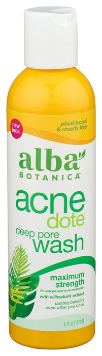 Alba Botanica Natural Acne Dote Deep Pore Wash 1 Each 6 Oz