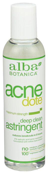 Alba Botanica Acne Dote Deep Clean Astringent  1 Each  6 Oz