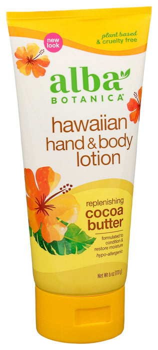 Alba Botanica  Hawaiian Hand & Body Lotion Cocoa Butter 1 Each 6 Oz