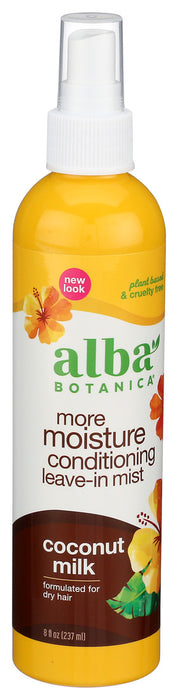 Alba Botanica  Coconut Milk Hawaiian Leave In Conditioning Mist Bottle  1 Each  8 Oz