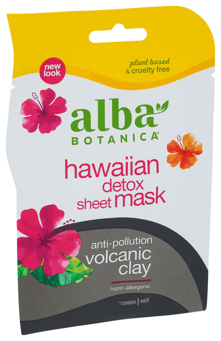 Alba Botanica  Hawaiian Detox Sheet Mask  1 Ct