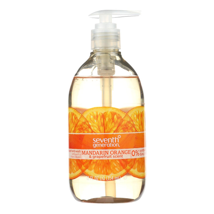 Seventh Generation  Hand Wash Natural Orange Grapefruit 12 Oz