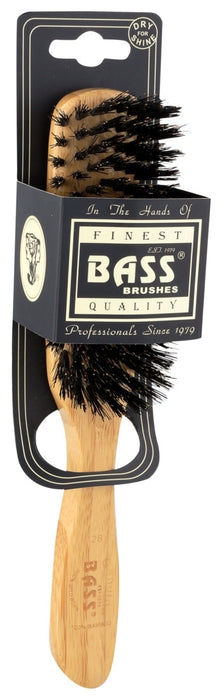 Bass Brushes  Finest Quality Natural Bristle Semi Oval Hair Brush  1 Each  1 Ct