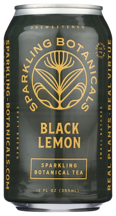 Rishi Tea And Botanicals  Sparkling Botanical Tea Black Lemon   12 Fl Oz