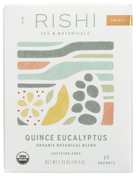 Rishi Tea And Botanicals  Organic Herbal Tea Quince Eucalyptus  15 Bag