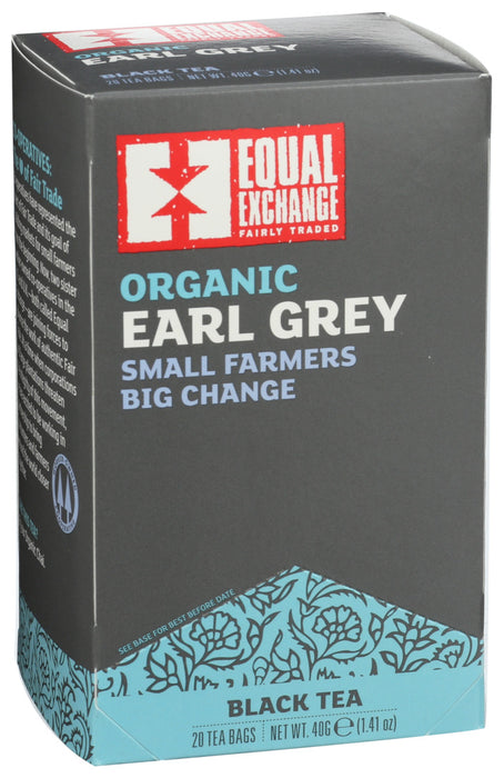 Equal Exchange  Organic Earl Grey Black Tea Bags   20 Ct