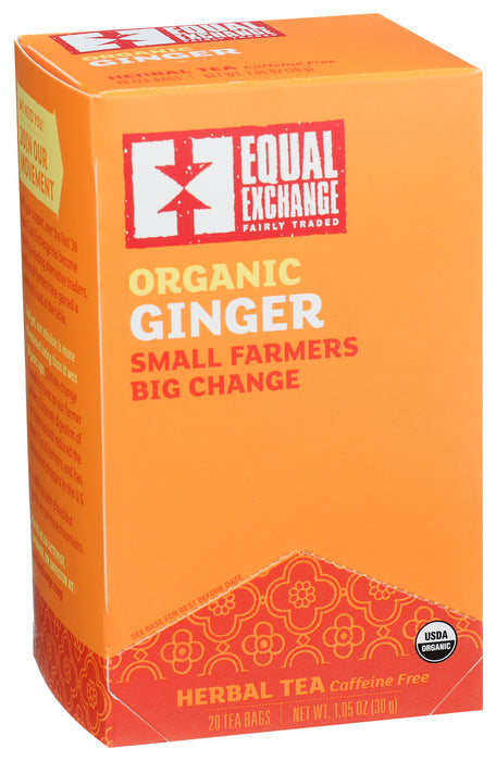 Equal Exchange  Organic Ginger Herbal Tea   20 Ct