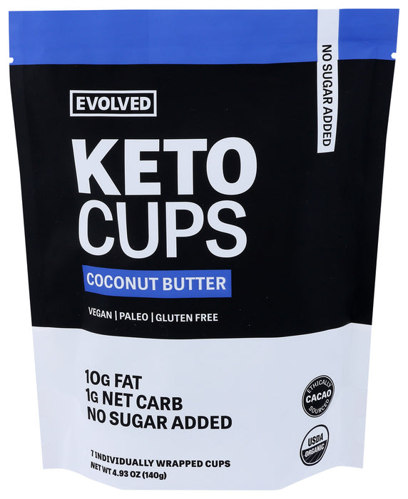 Evolved Organic Keto Cups Coconut Butter 4.93 oz