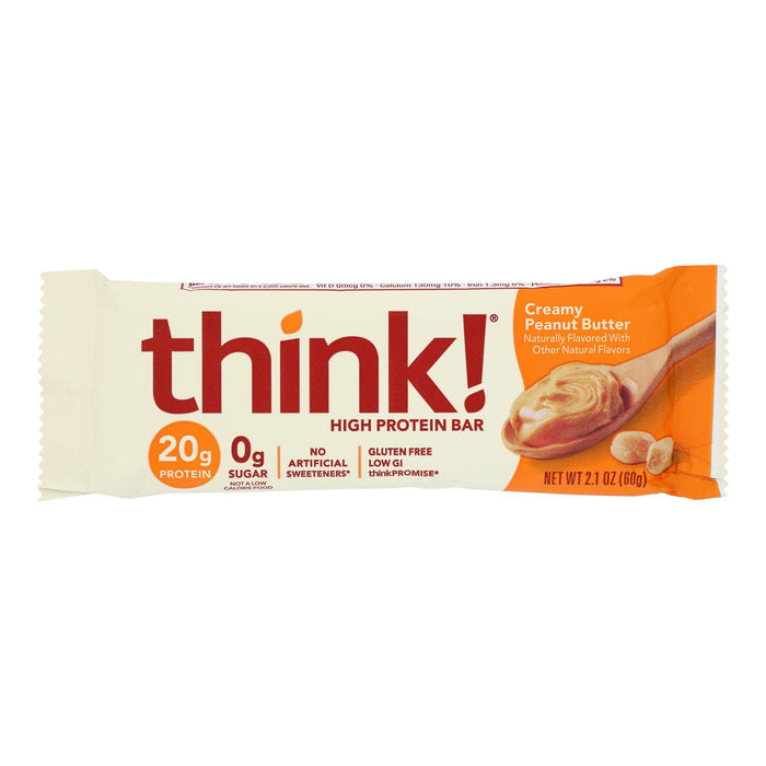 Think High Protein Bar Creamy Peanut Butter   2.1 Oz