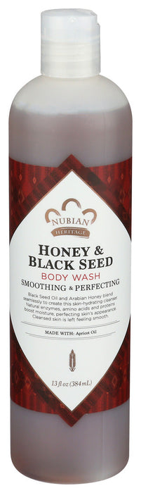 Nubian Heritage  Body Wash Honey And Black Seed Bottle  1 Each  13 Oz