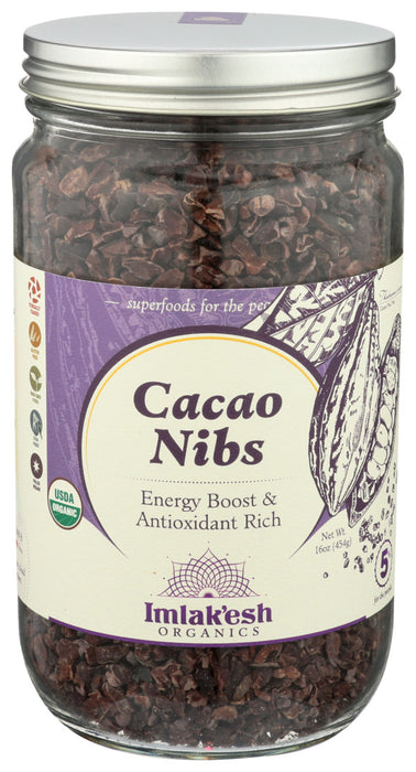 Imlak`Esh Organics  Cacao Nibs Organic   16 Oz