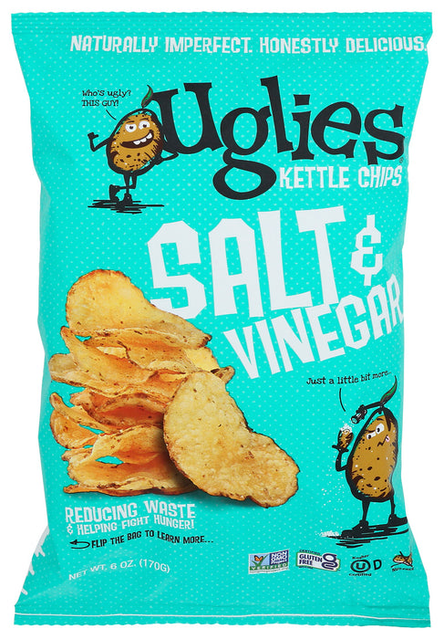 Uglies  Diffenbach'S Ugly Snacks Salt And Vinegar Kettle Cooked Chips  6 Oz