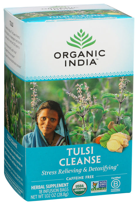 Organic India Tulsi Wellness Tea Cleanse 18 Tea Bags