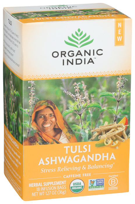 Organic India Organic Tulsi Tea Ashwagandha 18 tea bag