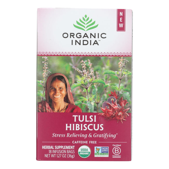 Organic India  Tulsi Hibiscus  18 Ct