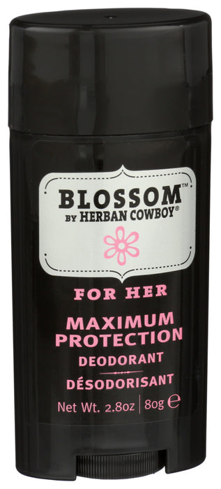 Herban Cowboy  Deodorant Blossom Scent  1 Each  2.8 Oz