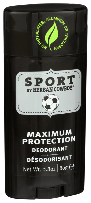 Herban Cowboy  Deodorant Sport Maximum Protection  1 Each  2.8 Oz