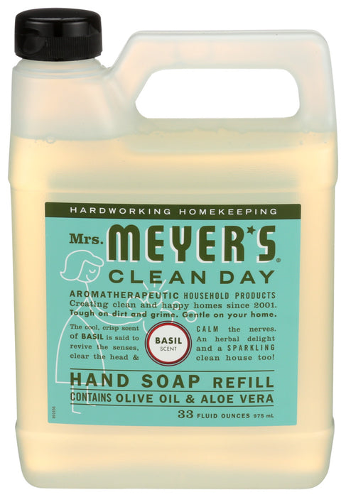 Mrs. Meyer'S Clean Day  Clean Day Liquid Hand Soap Refill Basil 33 Oz