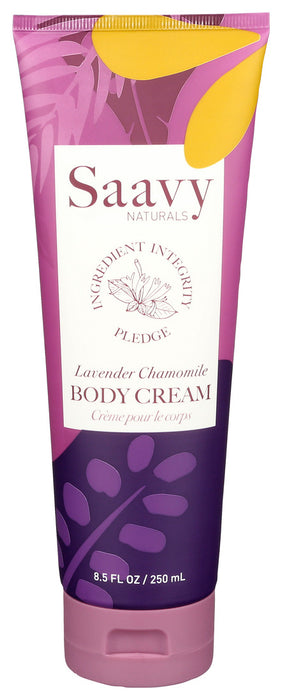 Saavy Naturals  Body Cream In Lavender Chamomile  1 Each  8.5 Oz