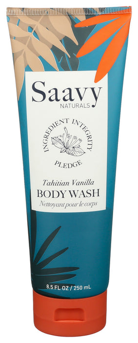 Saavy Naturals  Tahitian Vanilla And Kakui Body Wash  1 Each  8.5 Oz