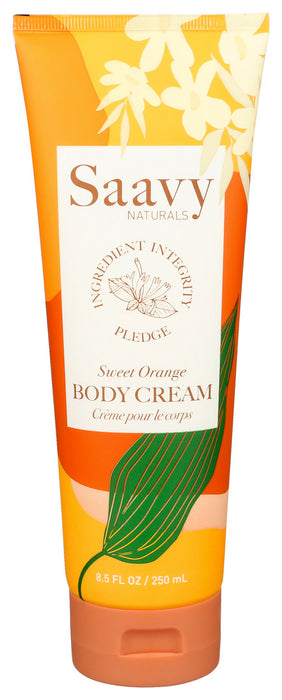 Saavy Naturals  Sensible Sweet Orange Body Cream  1 Each  8.5 Oz