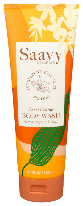 Saavy Naturals  Sensible Sweet Orange Body Wash  1 Each  8.5 Oz