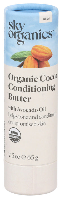 Sky Organics Organic Cocoa Conditioning Butter Stick 2.3 Oz