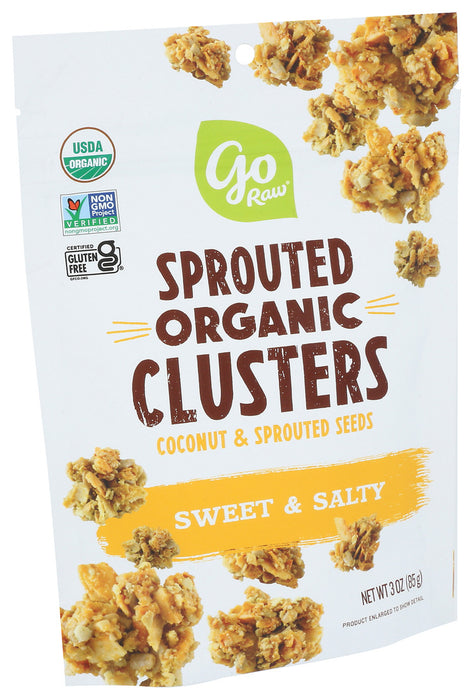 Go Raw  Organic Coconut Sweet & Salty Clusters   3 Oz