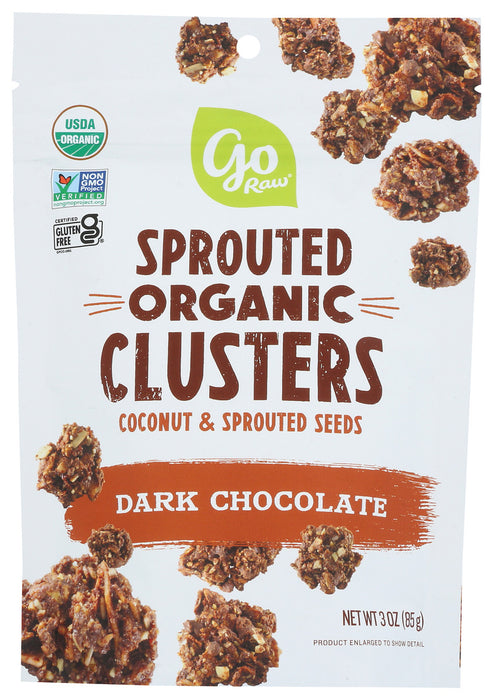 Go Raw  Organic Dark Chocolate Coconut Clusters   3 Oz