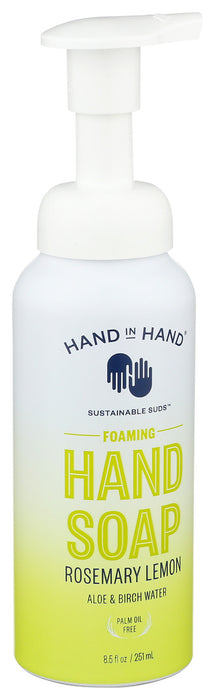 Hand In Hand Soap  Rosemary Lemon Foaming Hand Soap  8.5 Oz