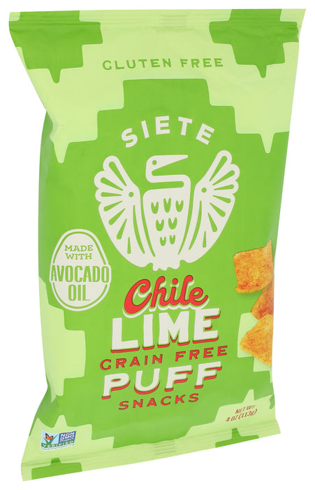 Siete Grain Free Puffs; Chile Lime 4 OZ