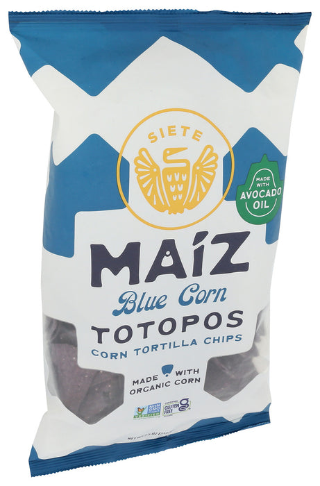 Tortilla Chips; Blue Corn Totopos