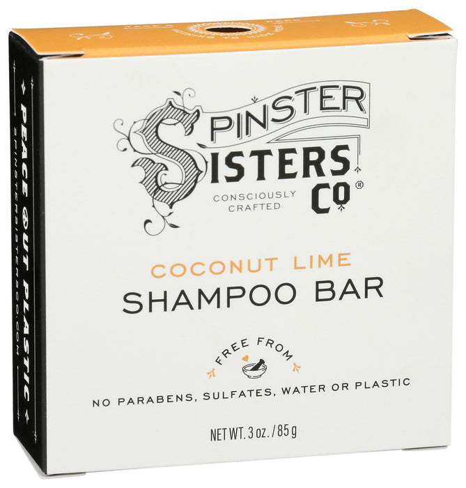 Spinster Sisters Coconut Lime Shampoo Bar 3 Oz