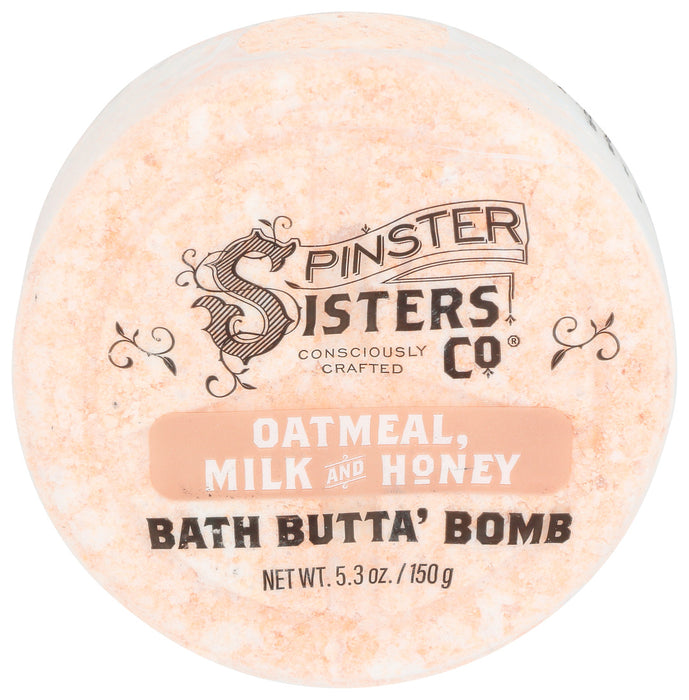 Spinster Sisters Co.  Bath Butta Bomb Oatmeal Honey  5.3 Oz