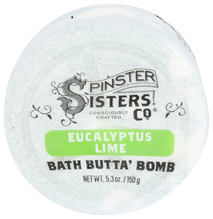 Spinster Sisters Co.  Eucalyptus Lime Bath Butter Bomb  5.3 Oz