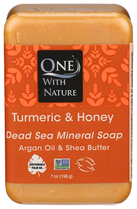 One With Nature Turmeric And Honey Soap 7 Oz