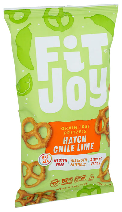 Fitjoy  Grain Free Pretzels Hatch Chile Lime  4.5 Oz