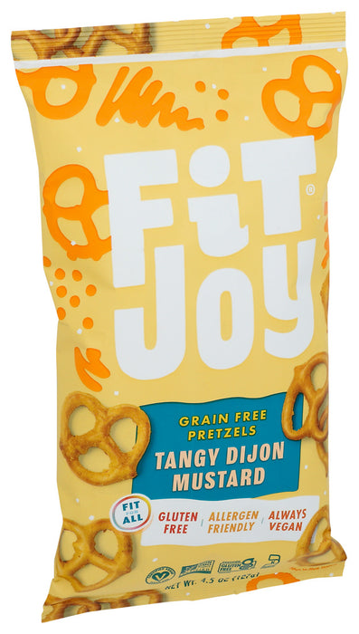 Fitjoy  Grain Free Pretzels Tangy Dijon Mustard  4.5 Oz