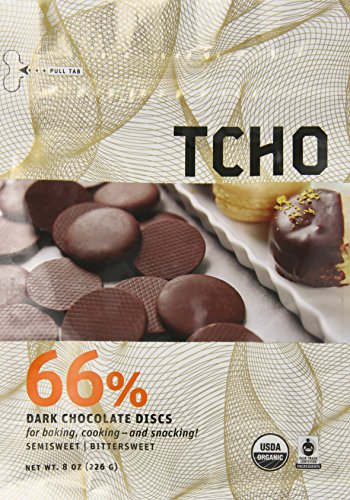 Tcho Chocolate  Organic 66% Dark Chocolate Baking Discs   8 Oz