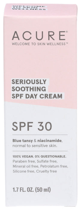 Acure  Seriously Soothing Spf Day Cream  1 Each  1.7 Oz